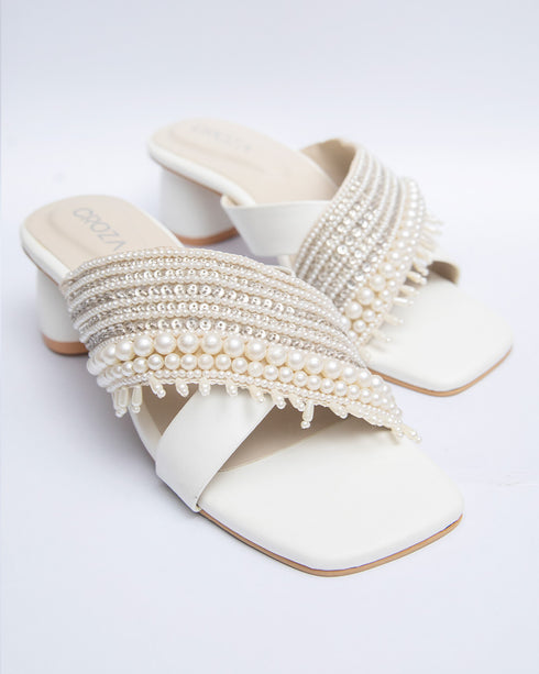 MOTIA Handwork Block Heels
